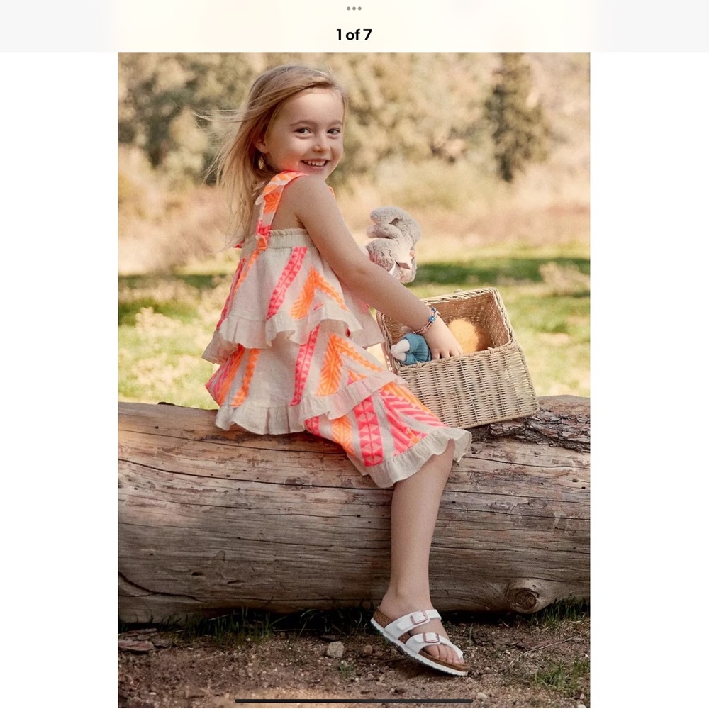 NWOT Anthropologie Devotion Petra Embroidered Kids Dress 8/10